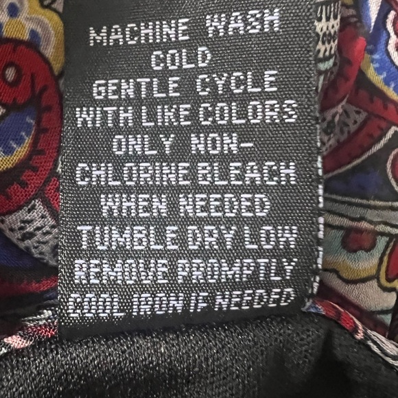 Fire Los Angeles Red and Blue Patterned Long Sleeve Dress Midi XL - Picture 4 of 12